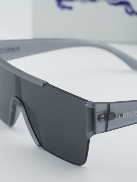 Burberry BE4291 421387 Shield Sunglasses - Matte Grey / Dark Grey main image 6